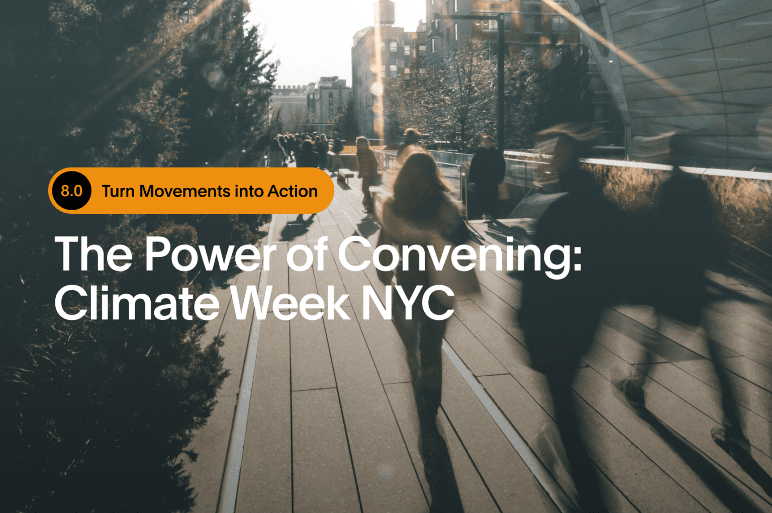 The Power of Convening: Climate Week NYC